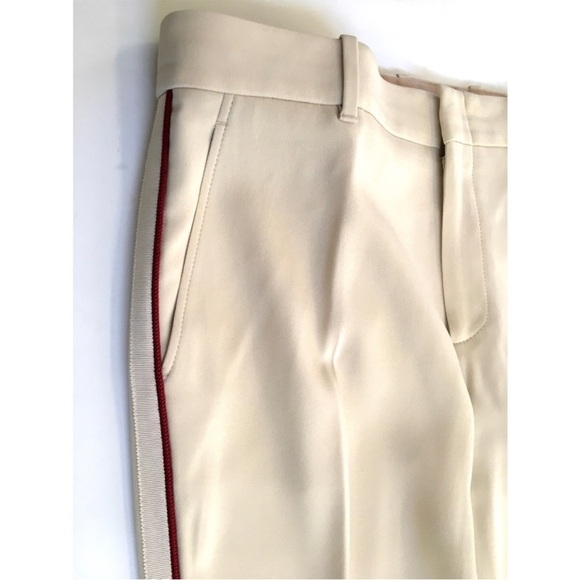 Gucci NWT Grosgrain-Trimmed Bootcut Pants. - Picture 5 of 7